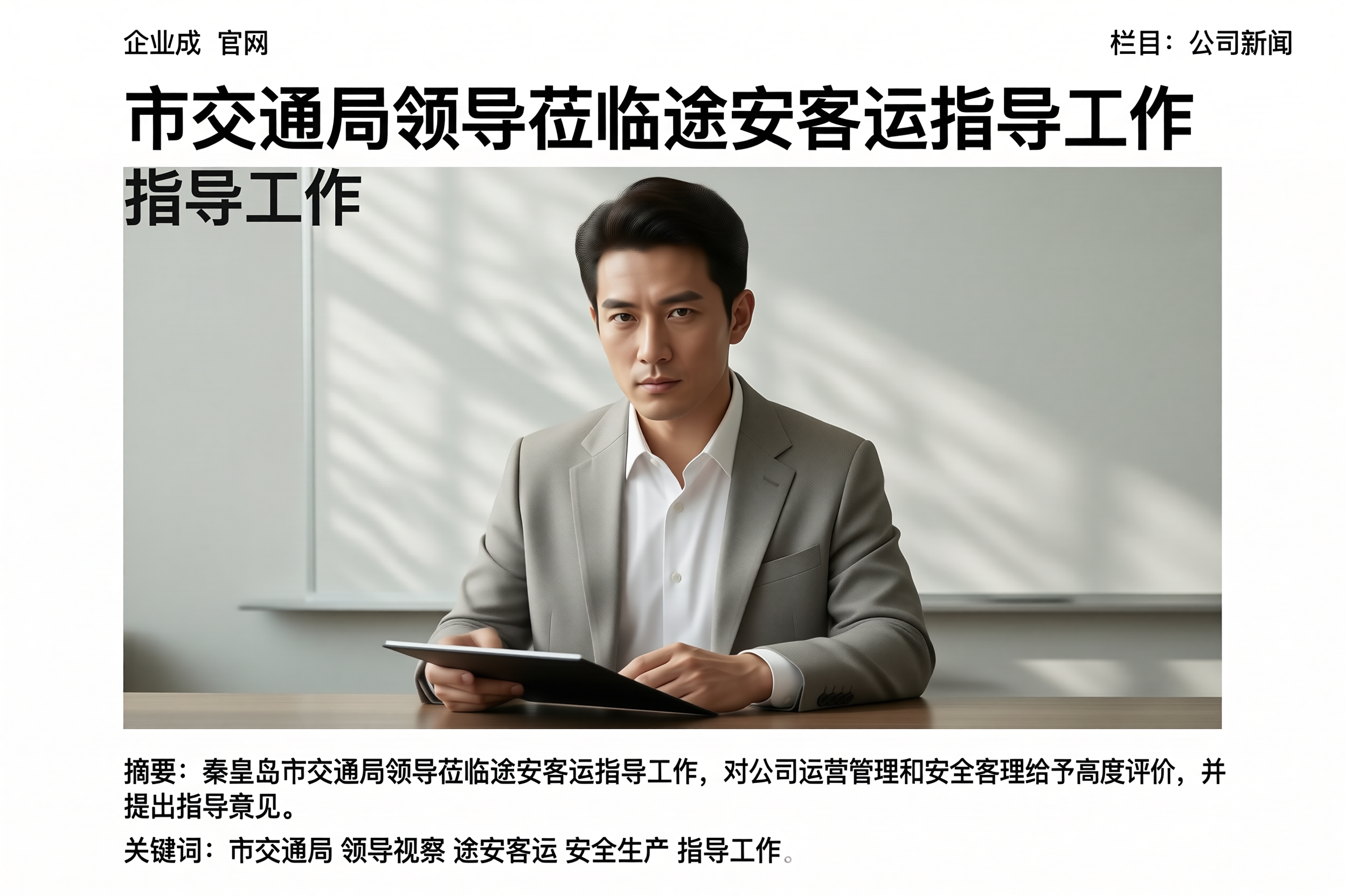 市交通局领导莅临途安客运指导工作